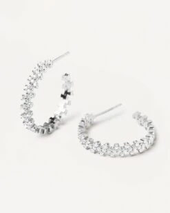 Crown Silver Earrings