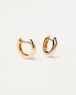 Gold Bold Mini Hoops -Fashion Accessories AR05 010 U alt2