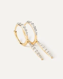 Diamonds And Gold Kate Drop Hoops -Fashion Accessories AR05 A25 U alt2 2 scaled