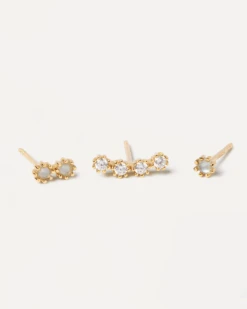 Ocean Earrings Set -Fashion Accessories BU01 051 U alt2