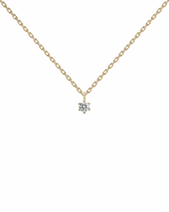 White Solitary Necklace -Fashion Accessories CO01 060 U 1 scaled