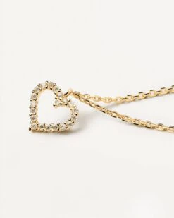 White Heart Necklace -Fashion Accessories CO01 220 U alt6 scaled