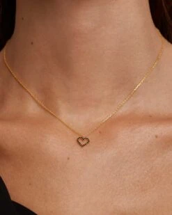 Black Heart Necklace -Fashion Accessories CO01 221 U 2 scaled