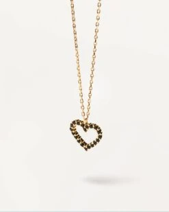 Black Heart Necklace
