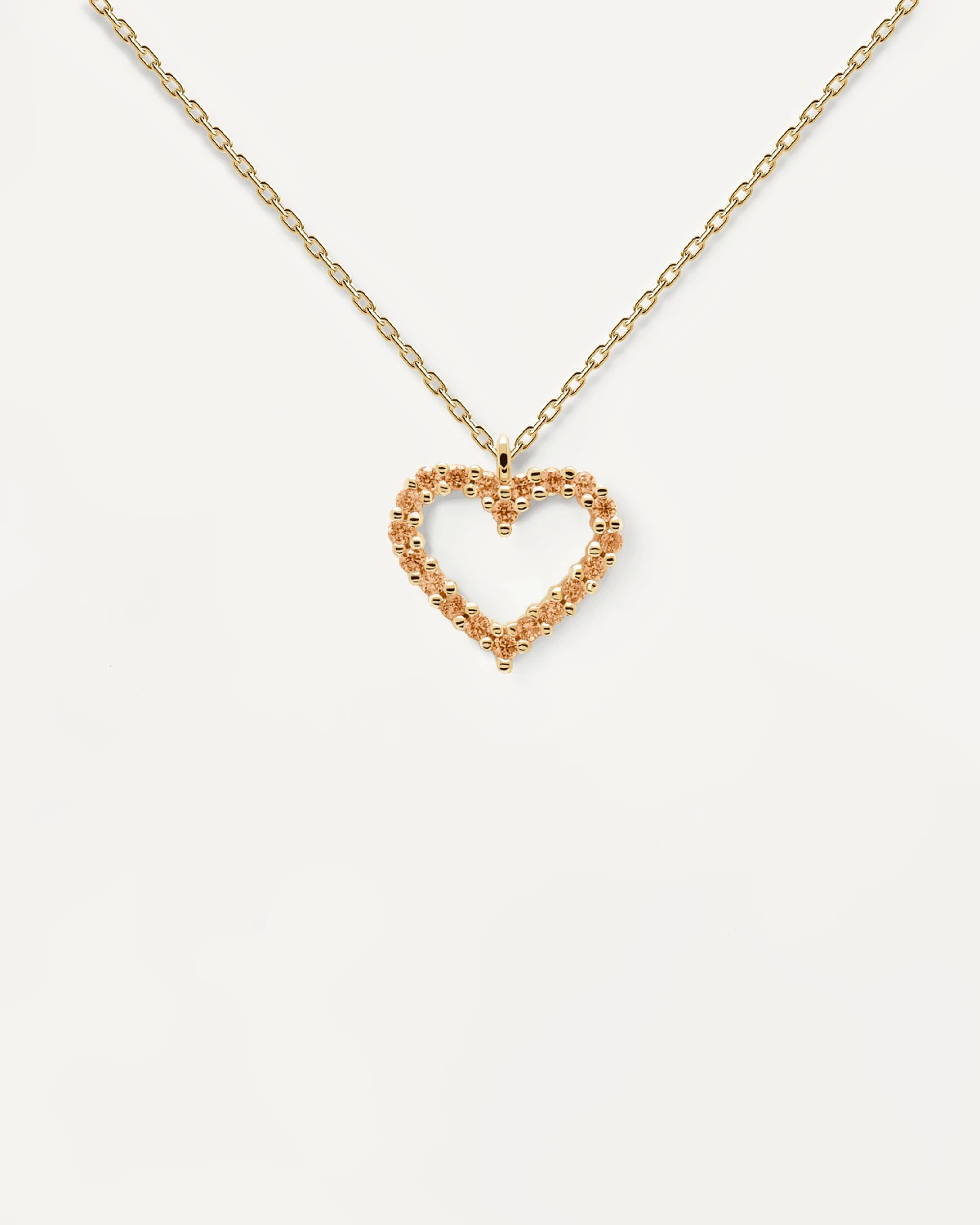 Champagne Heart Necklace 7 Champagne Heart Necklace - Image 7