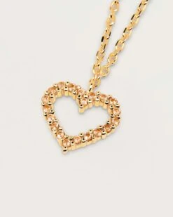 Champagne Heart Necklace 9 Champagne Heart Necklace -Fashion Accessories CO01 222 U 4 scaled