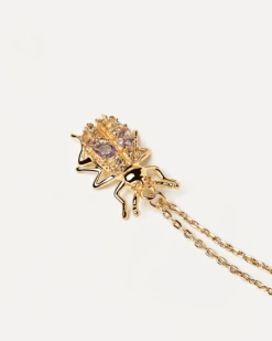 Wisdom Beetle Amulet Necklace -Fashion Accessories CO01 252 U alt2