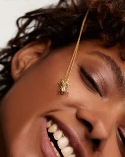 Courage Beetle Amulet Necklace 16 Courage Beetle Amulet Necklace -Fashion Accessories CO01 253 U 4 scaled