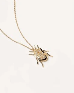 Luck Beetle Amulet Necklace