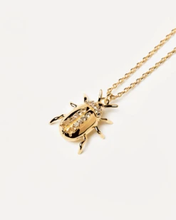 Balance Beetle Amulet Necklace -Fashion Accessories CO01 257 U alt1 1