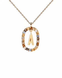 Letter A Necklace -Fashion Accessories CO01 260 U 1 scaled