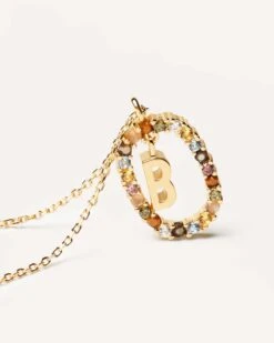Letter B Necklace -Fashion Accessories CO01 261 U 4 scaled
