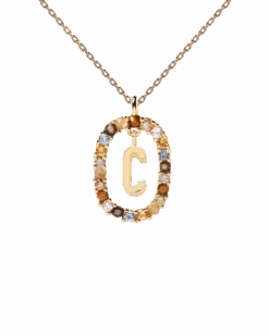 Letter C Necklace -Fashion Accessories CO01 262 U 6 scaled