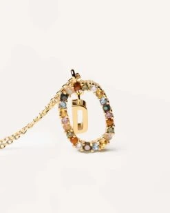 Letter D Necklace -Fashion Accessories CO01 263 U 4 scaled
