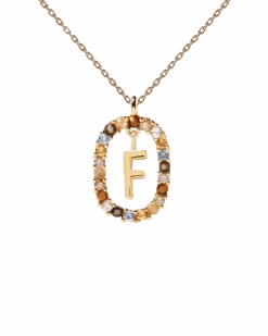 Letter F Necklace -Fashion Accessories CO01 265 U 0 scaled