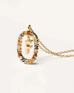 Letter F Necklace -Fashion Accessories CO01 265 U 4 scaled