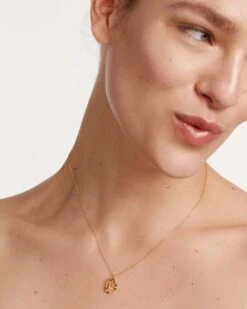 Letter F Necklace -Fashion Accessories CO01 265 U 5 scaled