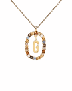 Letter G Necklace -Fashion Accessories CO01 266 U 0 scaled
