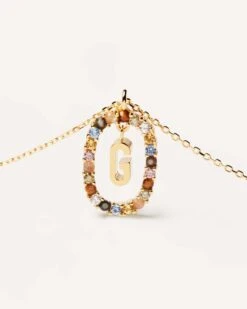 Letter G Necklace -Fashion Accessories CO01 266 U 4 scaled