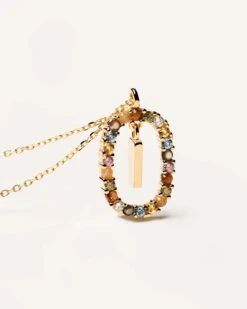 Letter I Necklace -Fashion Accessories CO01 268 U 3 scaled