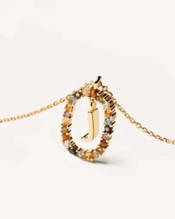 Letter J Necklace -Fashion Accessories CO01 269 U 4 scaled