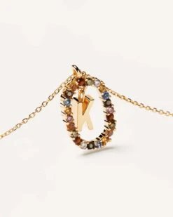 Letter K Necklace -Fashion Accessories CO01 270 U 4 scaled