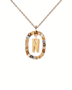 Letter N Necklace -Fashion Accessories CO01 273 U 0 scaled