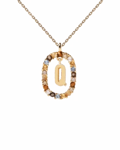 Letter Q Necklace -Fashion Accessories CO01 276 U 0 scaled