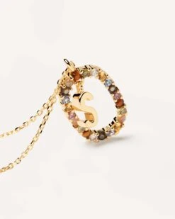 Letter S Necklace -Fashion Accessories CO01 278 U 6 scaled