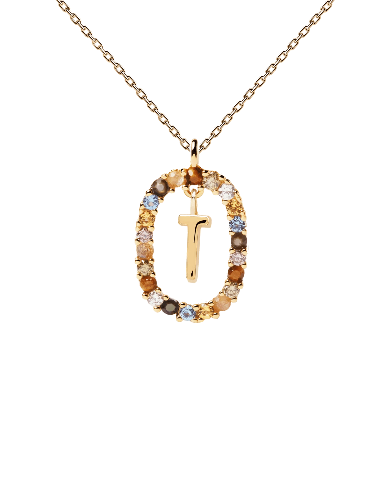 Letter T Necklace 5 Letter T Necklace - Image 5