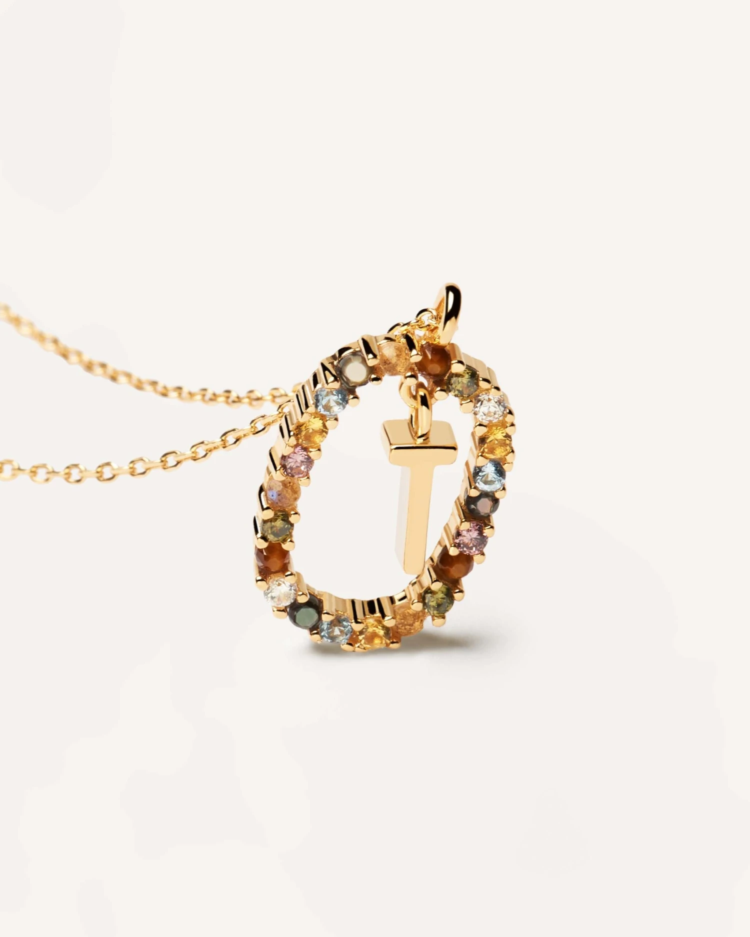 Letter T Necklace 3 Letter T Necklace - Image 3