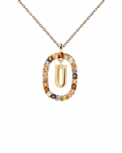 Letter U Necklace 12 Letter U Necklace -Fashion Accessories CO01 280 U 0 scaled
