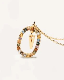 Letter V Necklace -Fashion Accessories CO01 281 U 3 scaled