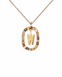 Letter W Necklace 12 Letter W Necklace -Fashion Accessories CO01 282 U 0 scaled