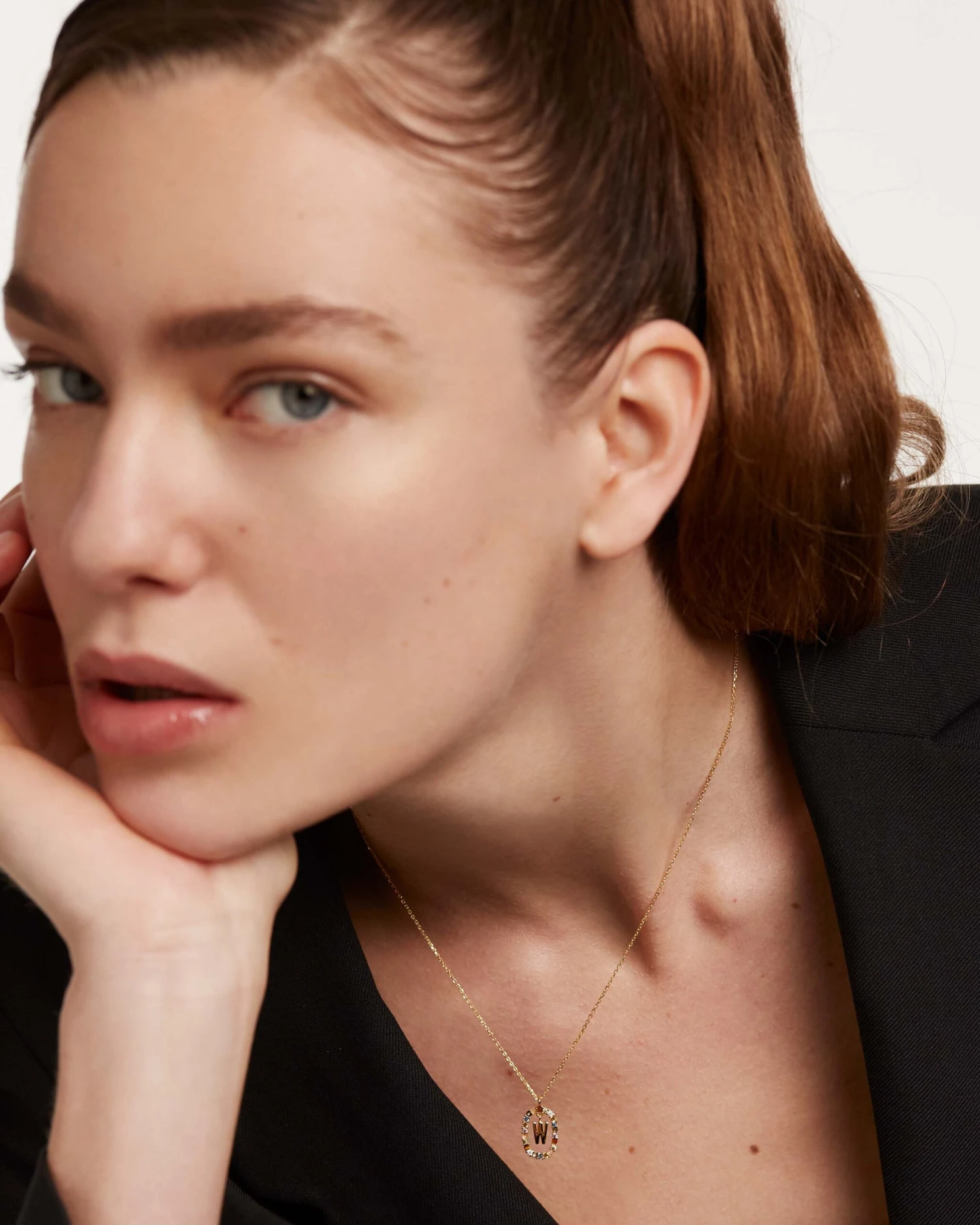 Letter W Necklace 6 Letter W Necklace - Image 6