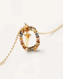 Letter Y Necklace 10 Letter Y Necklace -Fashion Accessories CO01 284 U 4 scaled