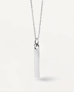 Flame Silver Necklace -Fashion Accessories CO02 093 U alt4 scaled