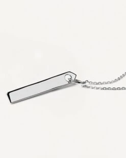 Flame Silver Necklace -Fashion Accessories CO02 093 U alt5 scaled