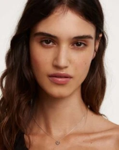 Black Heart Necklace Silver 8 Black Heart Necklace Silver -Fashion Accessories CO02 221 U 0 scaled