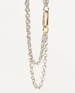 Double Beat Chain Necklace