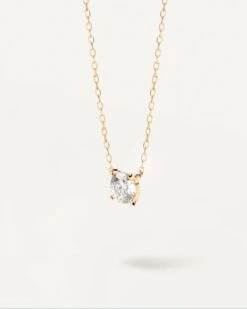 Diamonds And Gold Solitaire Supreme Necklace 17 Diamonds And Gold Solitaire Supreme Necklace -Fashion Accessories CO05 003 U alt8