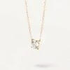 Diamonds And Gold Solitaire Supreme Necklace