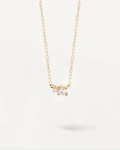 Diamonds And Gold Duo Necklace