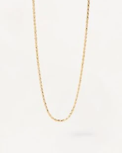 Gold Rope Chain Necklace