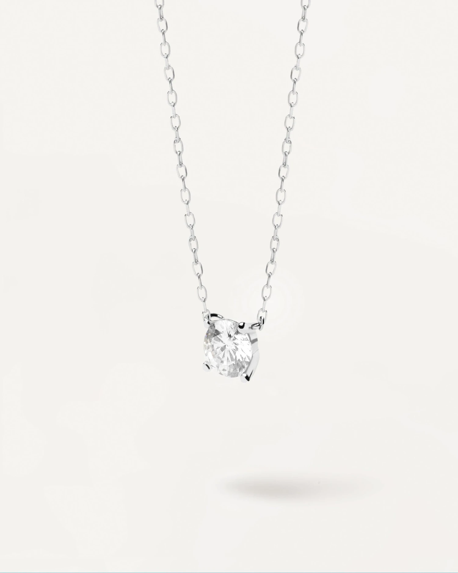 Diamonds And White Gold Solitaire Supreme Necklace 1 Diamonds And White Gold Solitaire Supreme Necklace