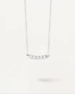 Diamonds And White Gold Eternity Necklace -Fashion Accessories CO06 005 U alt8