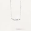 Diamonds And White Gold Eternity Necklace
