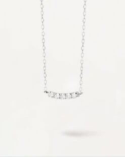 Diamonds And White Gold Eternity Necklace