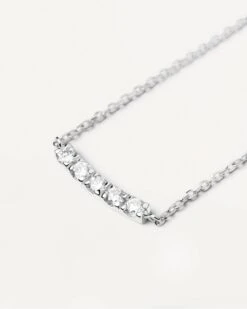 Diamonds And White Gold Eternity Necklace -Fashion Accessories CO06 005 U alt9 scaled
