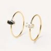 White&Black India Rings Bundle